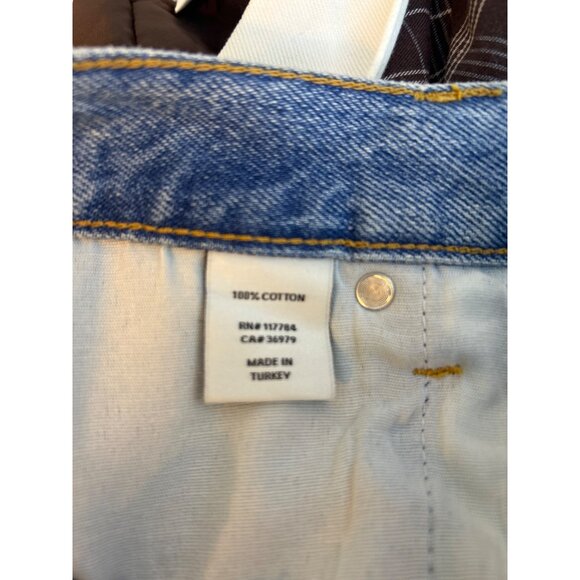 Rails The Atwater Slouchy Women's 27 Straight Jeans Dip Dye Blue/White Denim - Picture 7 of 10